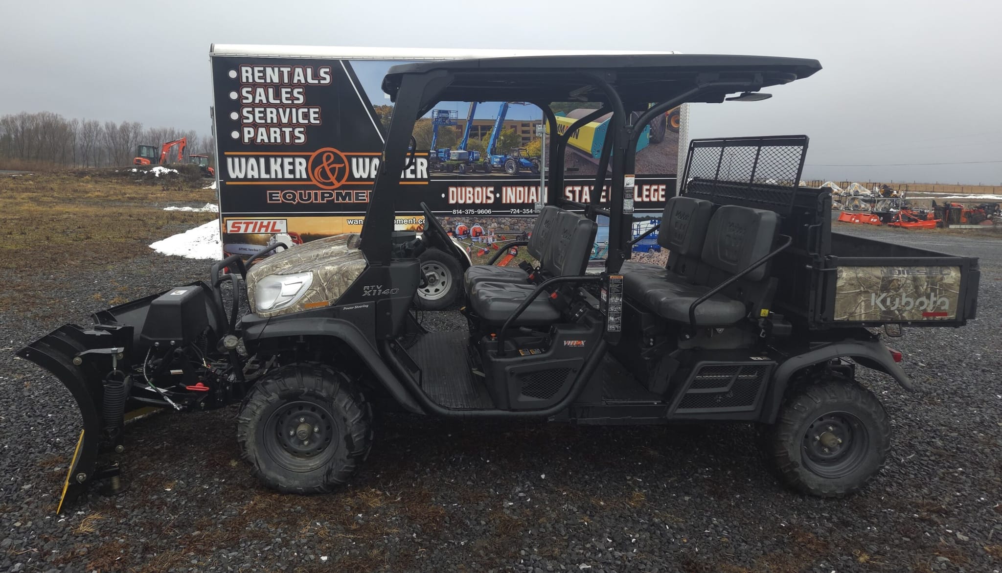 2023 KUBOTA RTV-X1140RL-A W/SNO-WAY 6′ V PLOW – STATE COLLEGE